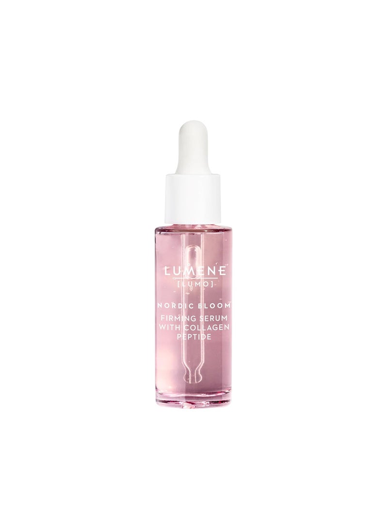 Lumene Lumo Vegan Collagen Face Serum  Firming Peptide Serum Formulated with Hyaluronic Acid for Smoother PlumpLooking Skin  Helps to Reduce the Appearance of Fine Lines  Wrinkles 1 fl oz