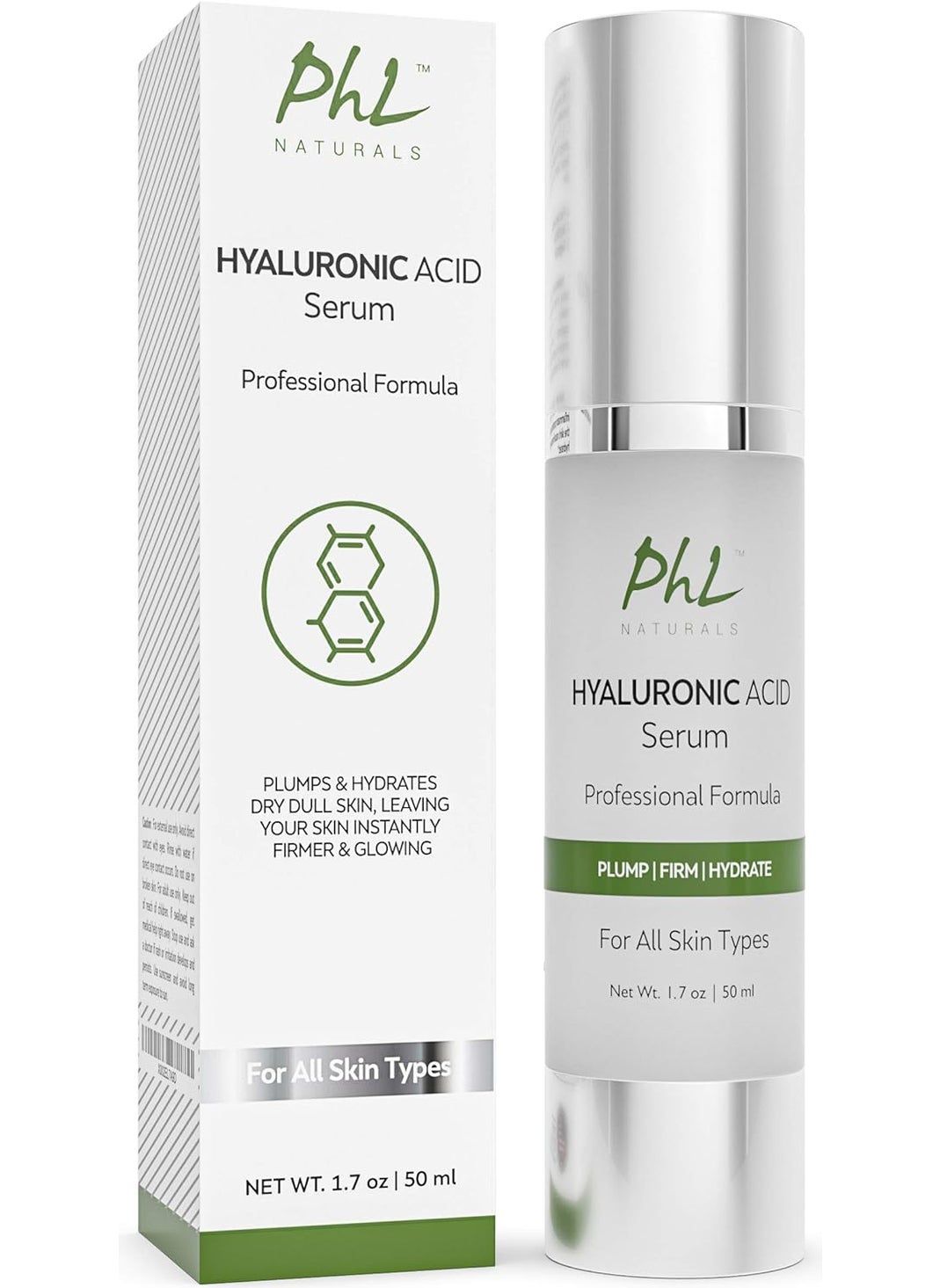 Hyaluronic Acid Serum for Face  175 fl oz  50 ml with Vitamin C and E AntiAging Line Correcting Serum  Boosts Hydration Plumps Skin to Fill in Fine Lines and Wrinkles