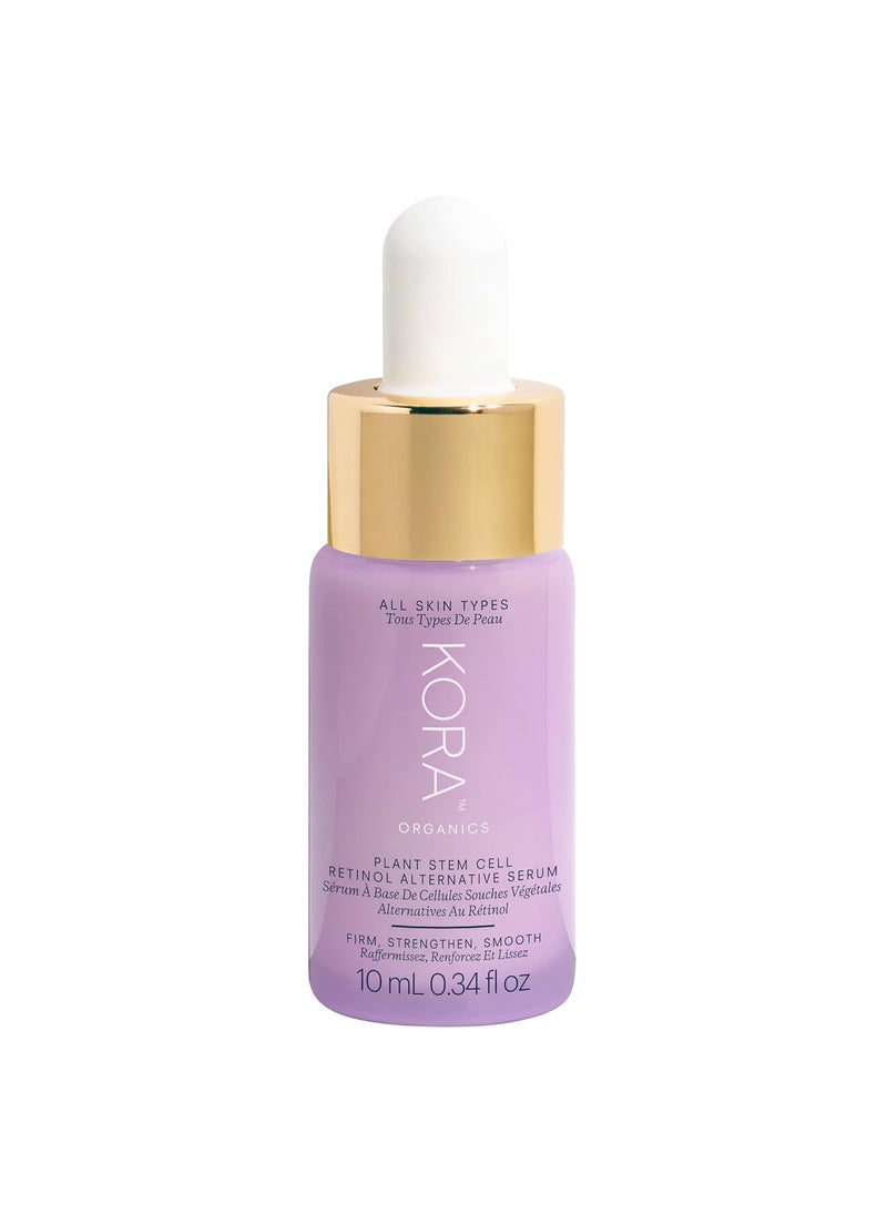 KORA Organics Plant Stem Cell Retinol Alternative Serum Firming Face Serum Repair Signs of Aging Promotes Radiant Skin Certified Organic Cruelty Free Travel Size AntiAging Serum 034 fl oz