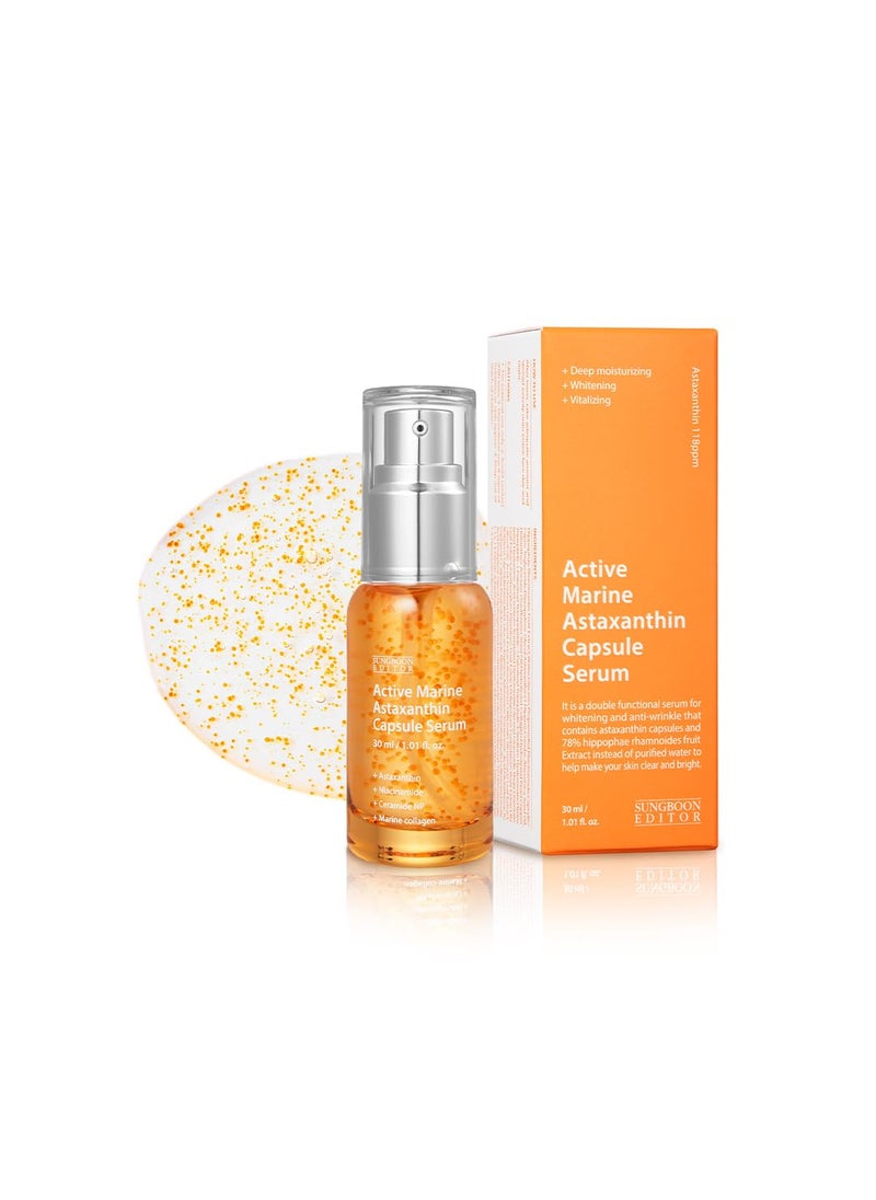 SUNGBOON EDITOR Active Marine Astaxanthin Serum 30ml  Even Skin Tone  Hydration  Vitalizing