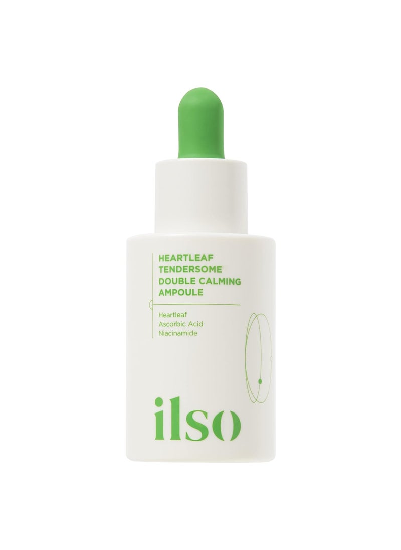 ILSO Heartleaf Tendersome Double Calming Ampoule Ascorbic Acid Niacinamide Soothing serum