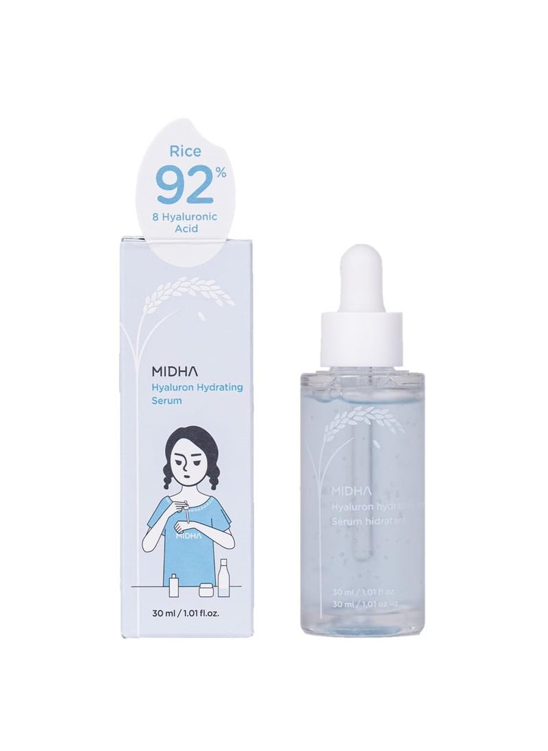 MIDHA Hyaluron Hydrating Serum Deep  instant moisturizing 8 layer hyaluronic acid contained quick hydrating serum vegan