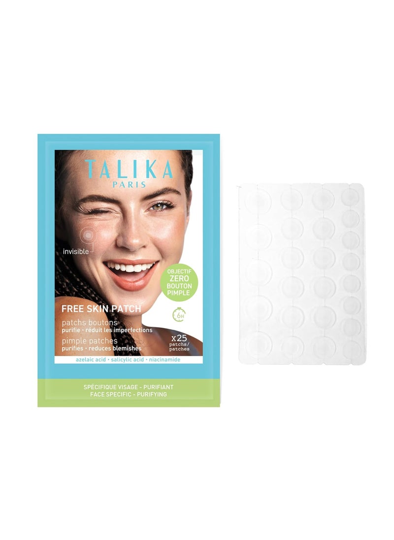 Talika Free Skin Patches Invisible Spot Cover Absorbs Fluid  Reduces Redness With Salicylic Acid in Blemishes and Pimples FastActing 24 Count 3 Sizes