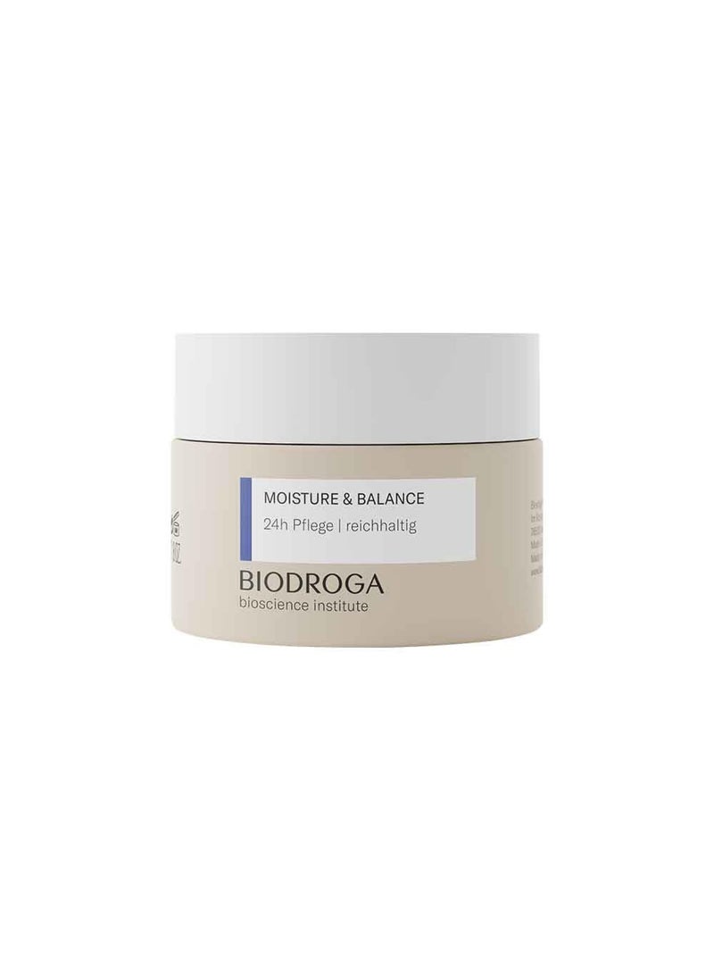 Biodroga Moisture  Balance 24h Face Cream Rich 50ml  Moisturising Cream Facial Care Firming Day Care Night Care