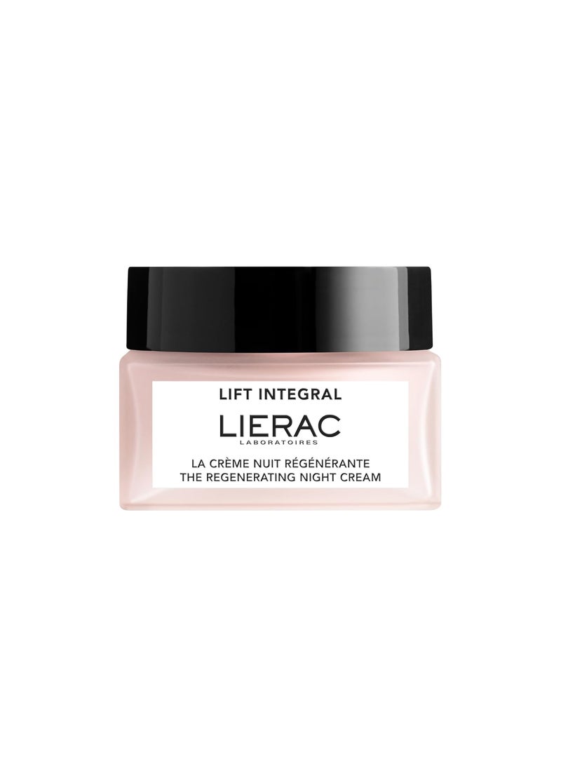 LieracLift Integral Firming Night Cream with Hyaluronic Acid  Face Moisturizer for Women Reduces Appearance of Wrinkles Creme de Nuit with Natural Ingredients Hydrating Night Cream50 ml