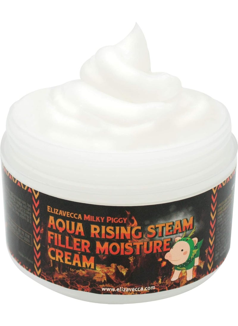 Elizavecca Aqua Rising Argan Gelato Steam Cream 100 Gram  Argan Oil  Hyaluronic Acid  night cream before and after  Argan cream  steam cream before and after