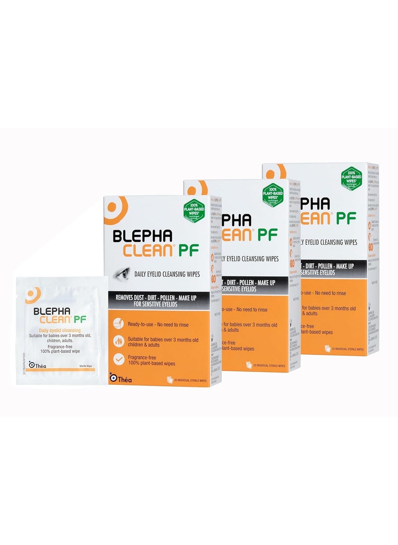 60 Sterile Eyelid Wipes For Blepharitis Freepost