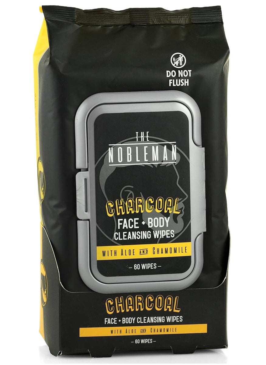 Charcoal Face  Body Cleansing Wipes
