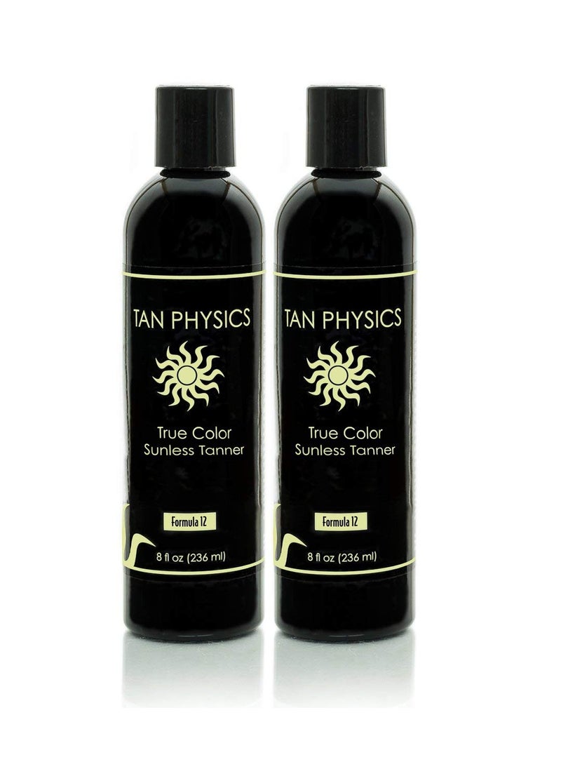 Lot of 2 Tan Physics True Color Sunless Self Tanner Tanning Lotion Tan Physics 2 Pack