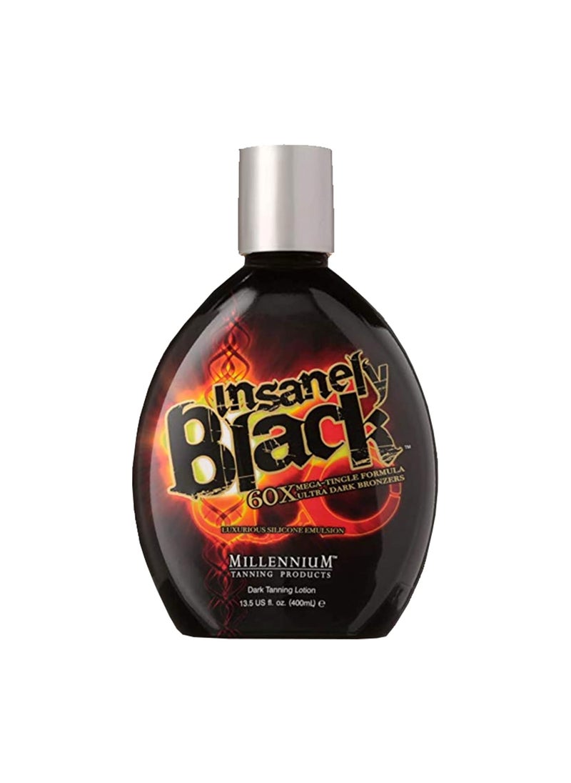 Millennium Tanning Insanely Black 60x Mega Tingle Dark Tanning Lotion 135 Ounces
