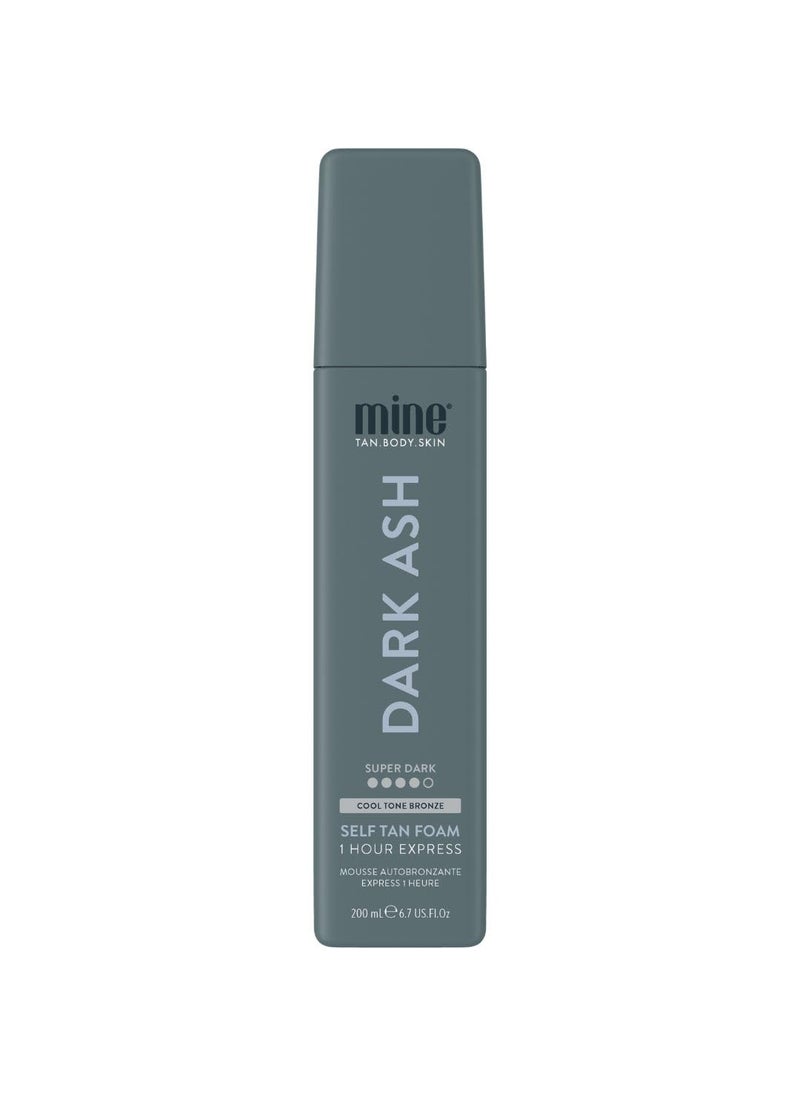 Minetan Dark Ash Self Tanning Foam  Color Base Tan Collection  Ultra Deep Brown Bronze Glow 1 Hour Instant Express Face  Body Fake Sunless Tanner Mousse For Fair  Pink Undertones 67 Fl Oz