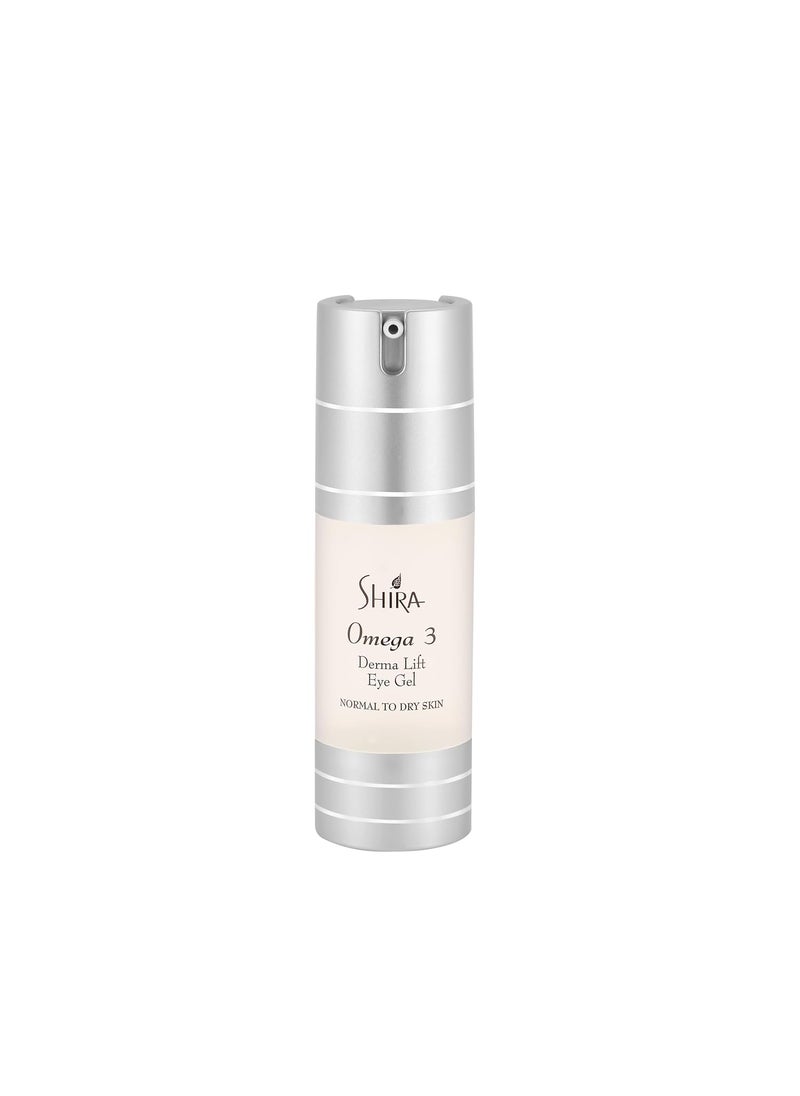 Shira Omega3 DermaLift Eye Gel  AntiAging Formula with Omega 3  6 Nourishing Treatment with Vitamin E Arnica Extract  Hyaluronic Acid for Firming  Hydration for all Skin type