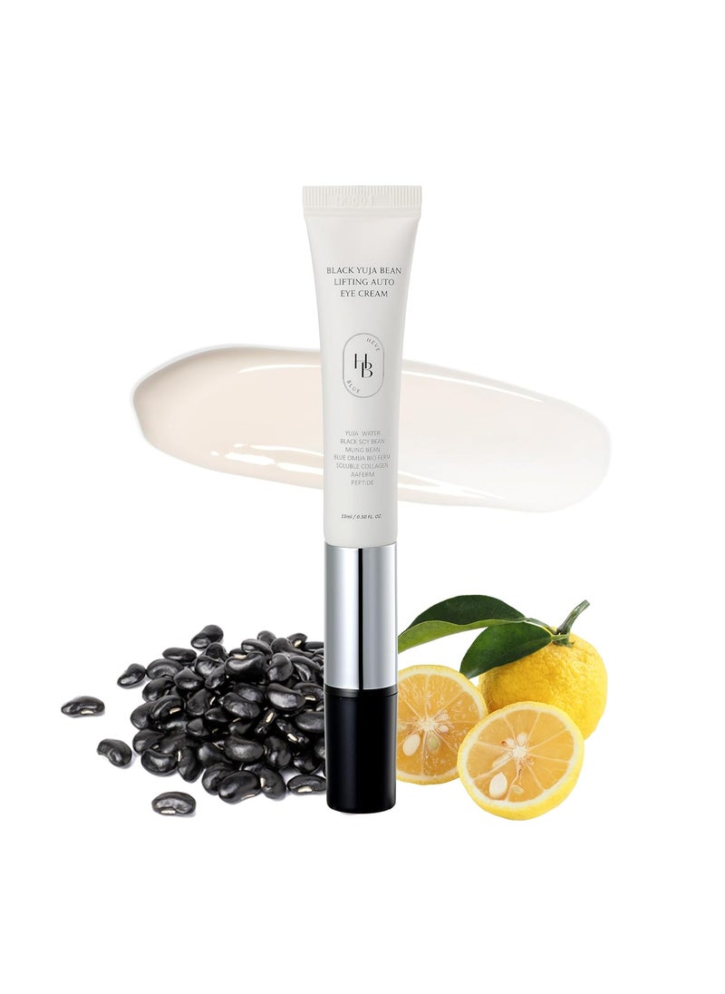 Black Yuja Bean Lifting Auto Eye Cream  Sensitive Skin Vegan Hypoallergenic Korean Skincare Wrinkle Care Device Vibration Face Massage Anti Aging Collagen Vibrating
