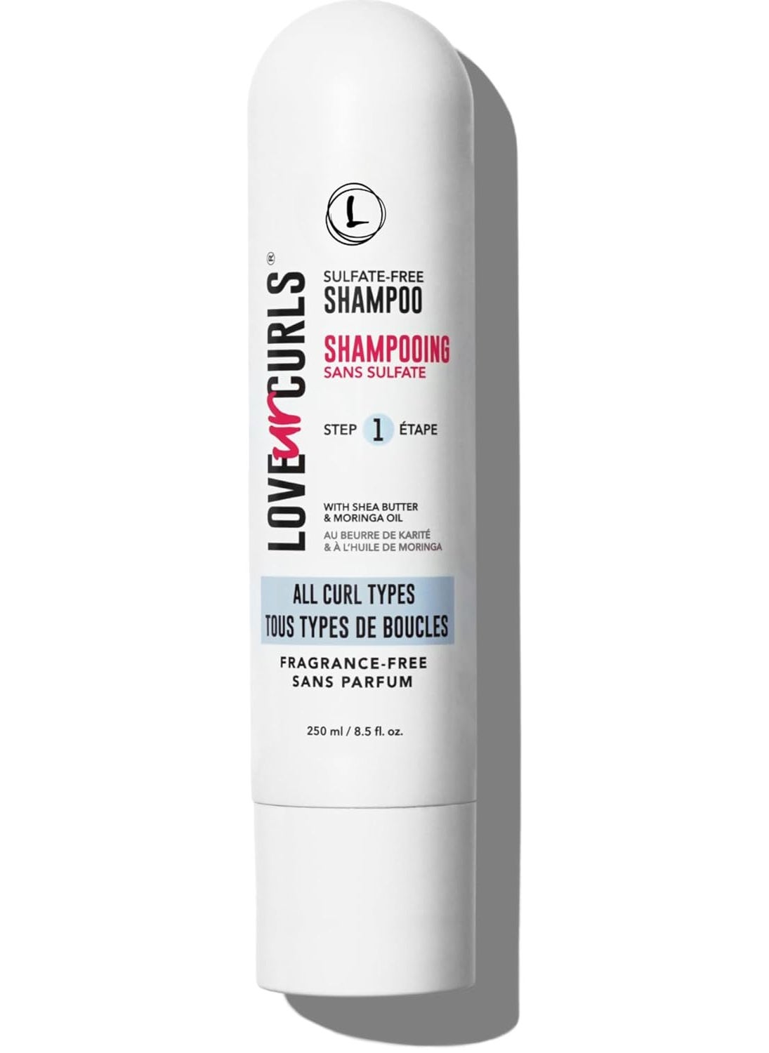 Love Ur Curls  Fragrance Free Shampoo Moisturizing and Scalp Cleanse for Curly Wavy or Kinky Coily Hair Vegan and Silicone Free 250mL