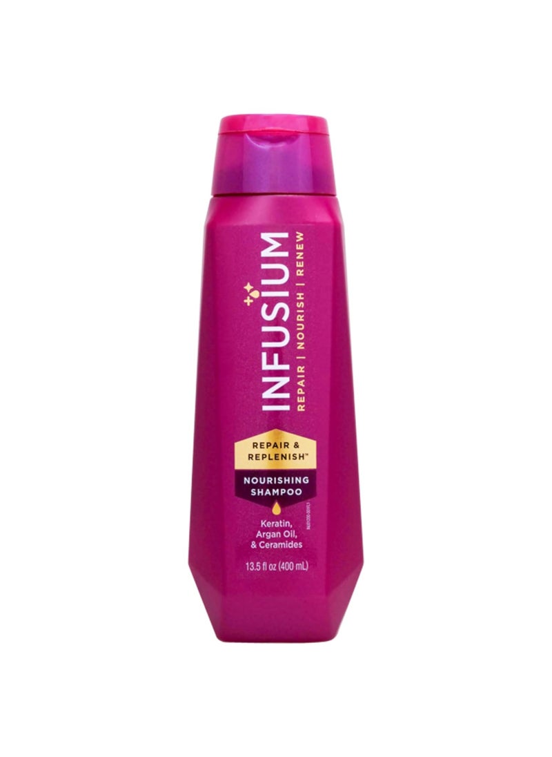 Infusium Repair and Replenish Shampoo  Infused with Avocado and Olive Oil  Hair Care for Dry Hair  Moisturizing Shampoo for Women  135 oz