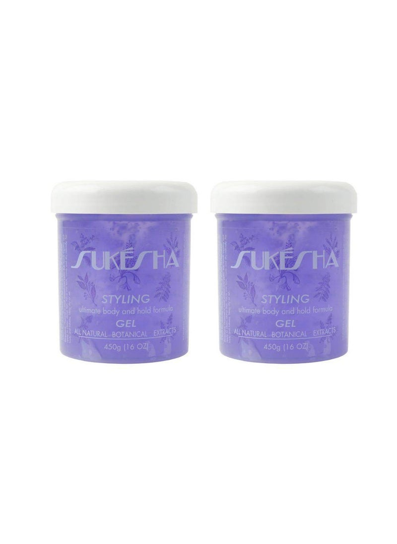 Sukesha Styling Gel Duo Set 16 oz