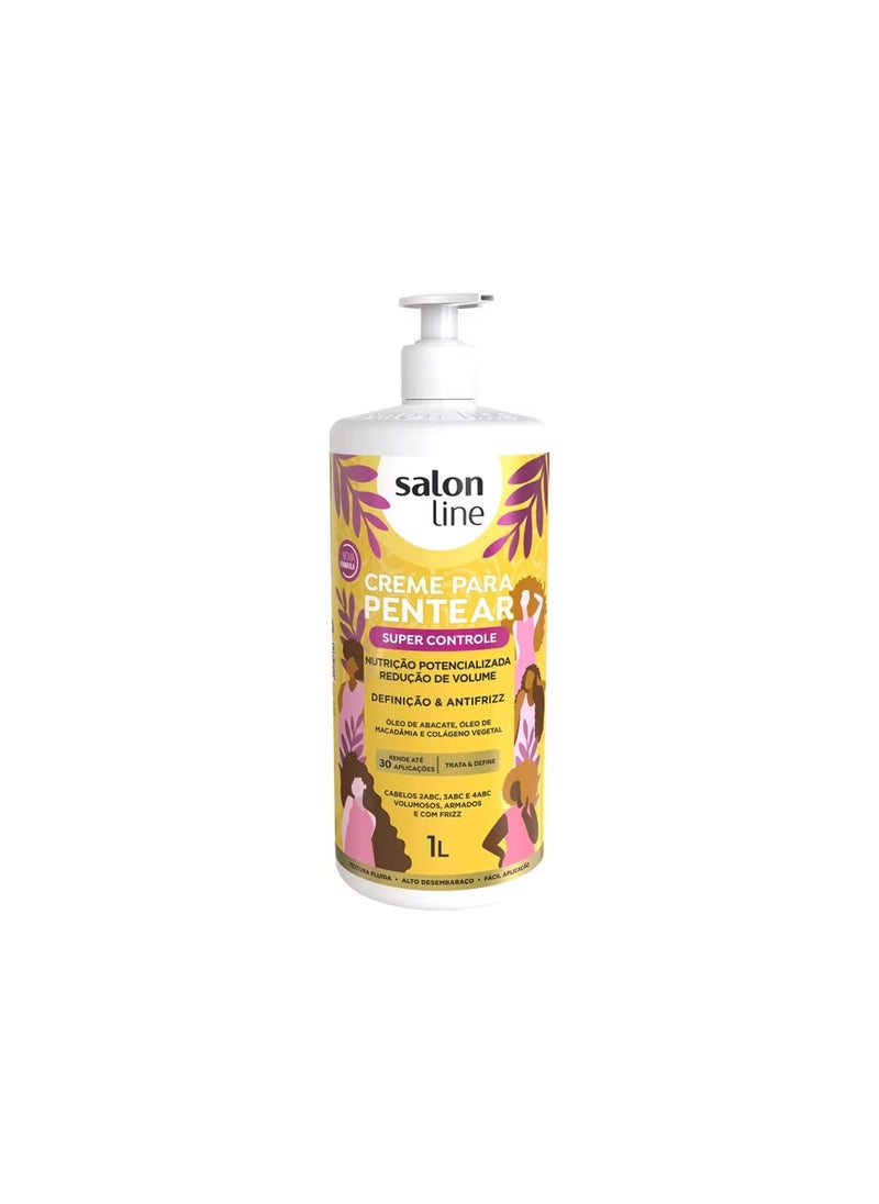 Salon Line  Linha Creme para Pentear  Super Controle 1000 Gr  Combing Cream  Super Control Net 3527 Oz