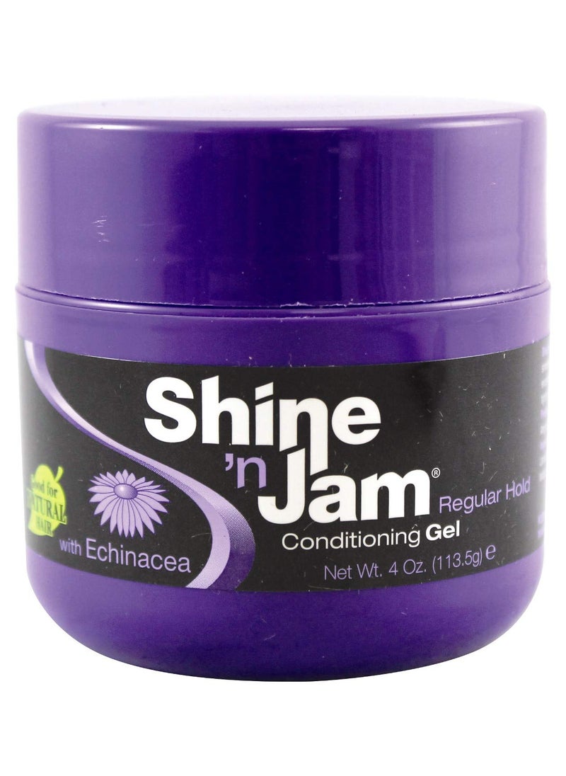 Shine N Jam Conditioning Gel Regular Hold 4 Ounce 3 Pack