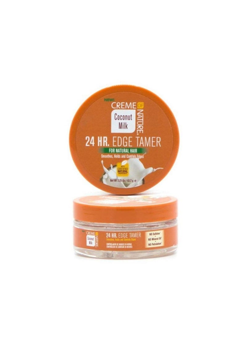 Creme of Nature Coconut Milk 24Hr Edge Tamer 225 Ounce 66ml