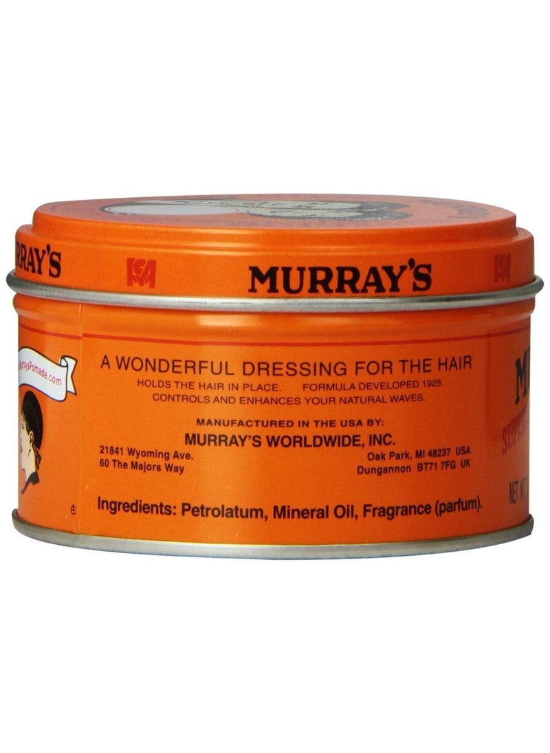 Murrays Superior Hair Dressing Pomade 3 Ounce Pack of 4