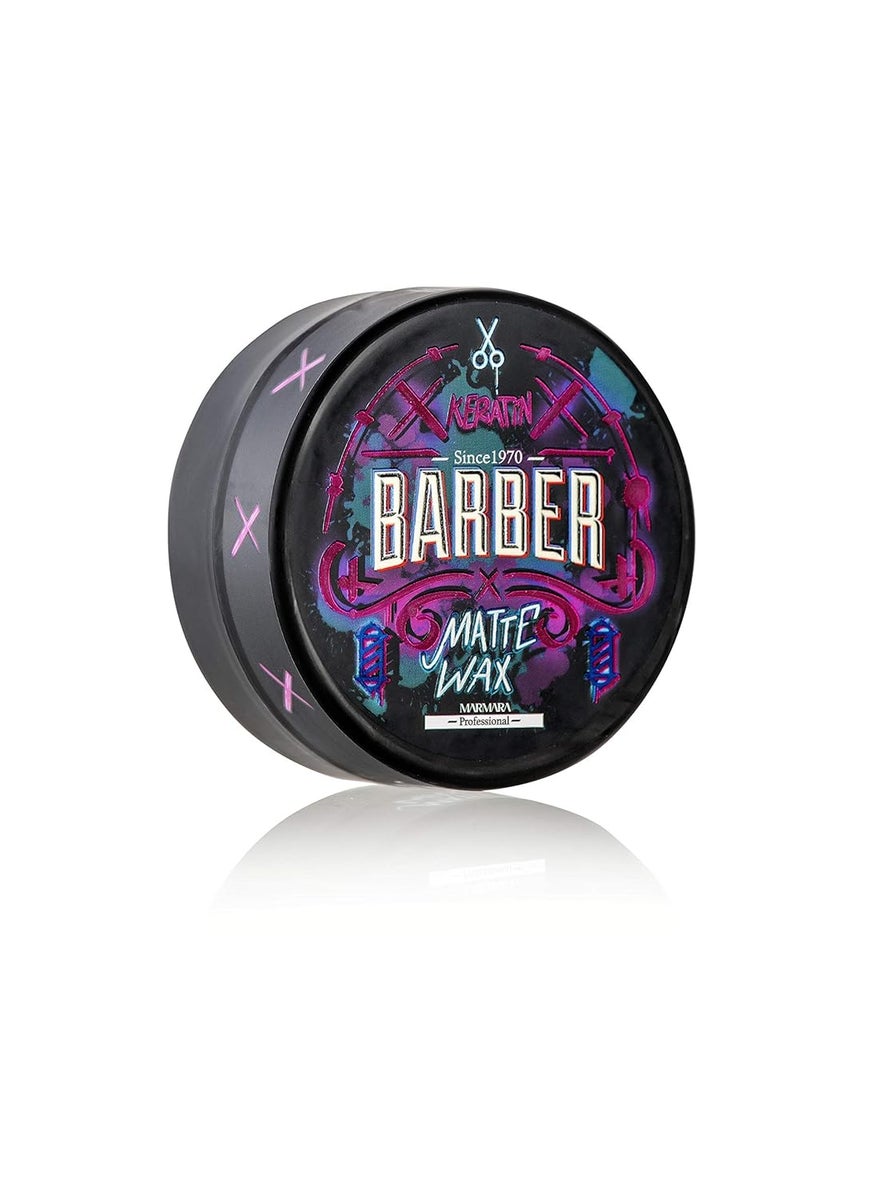 barber marmara Barbershop Styling Keratin Hair Wax 150 ml Matt Wax Natural Finish Hair Wax Men Super Strong Hold
