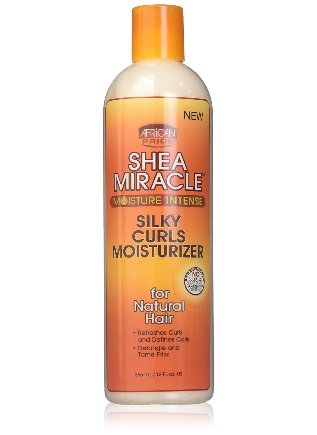 African Pride Shea Miracle Silky Curls Hair Moisturizer  Contains Shea  African Mango Butter 12 Oz