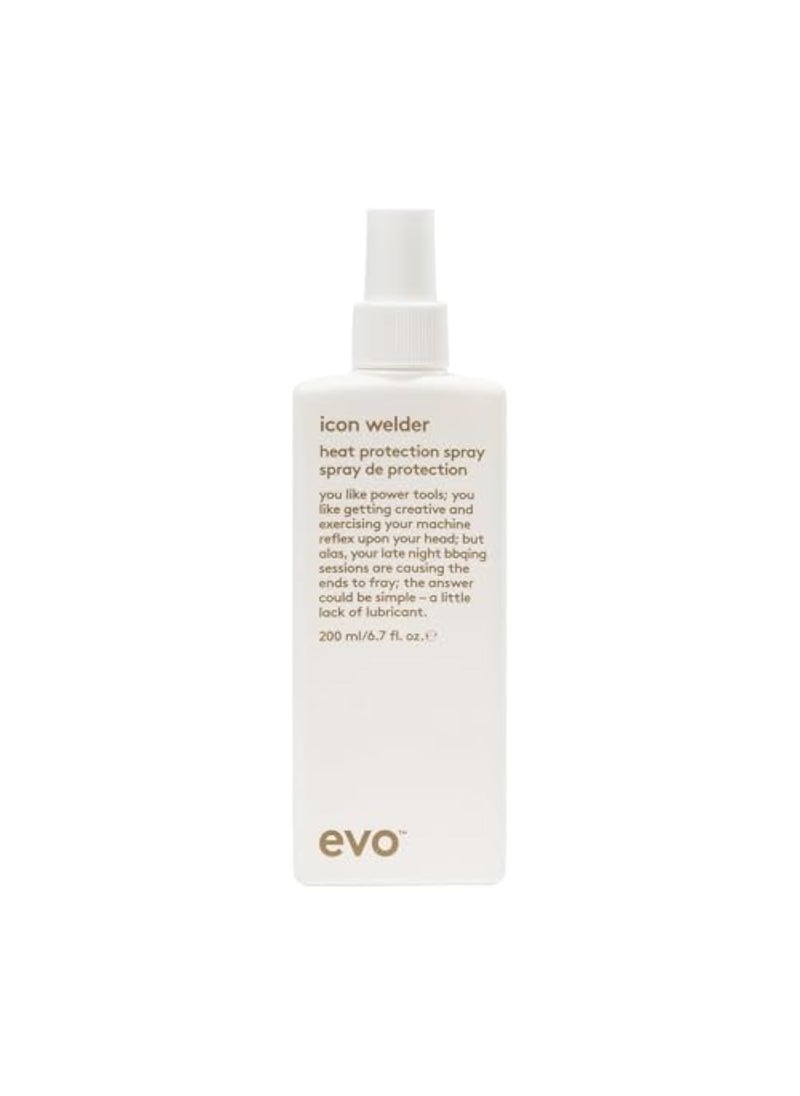 EVO Icon Welder Heat Protection Spray  LeaveIn Heat Protectant  Provides Style Support  Adds Shine