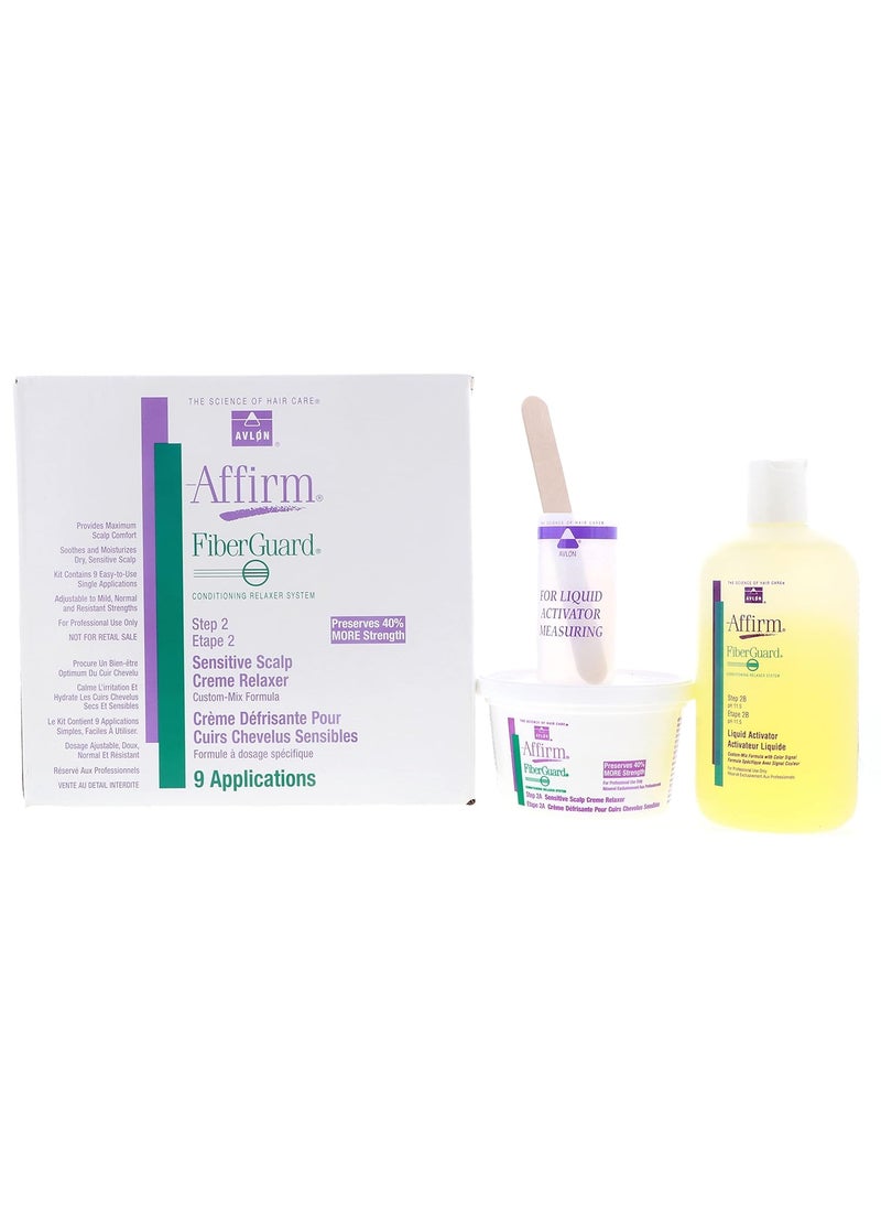 Avlon Affirm Fiberguard Sensitive Scalp Relaxer 9 Kit
