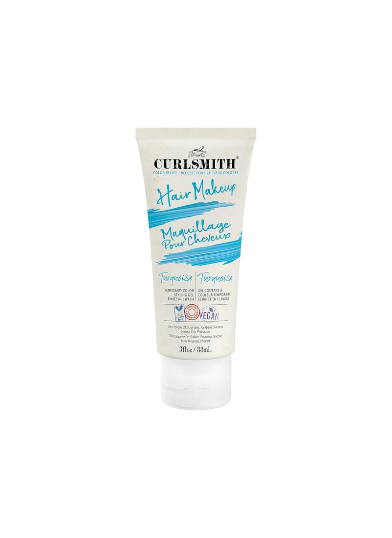 CURLSMITH  Hair Makeup  Vegan Temporary Hair Color and Styling Gel Turquoise 3floz