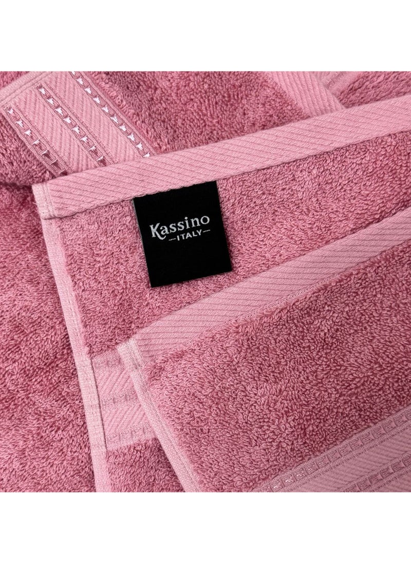 Kassino Jumbo Face Towel (12 Pack, 33x33 cm) - 580 GSM Large Face Towels,100% Combed Cotton, Soft & Quick-Dry Towels, Highly Absorbent, Double Stitched Hotel Quality Towels | Apricot