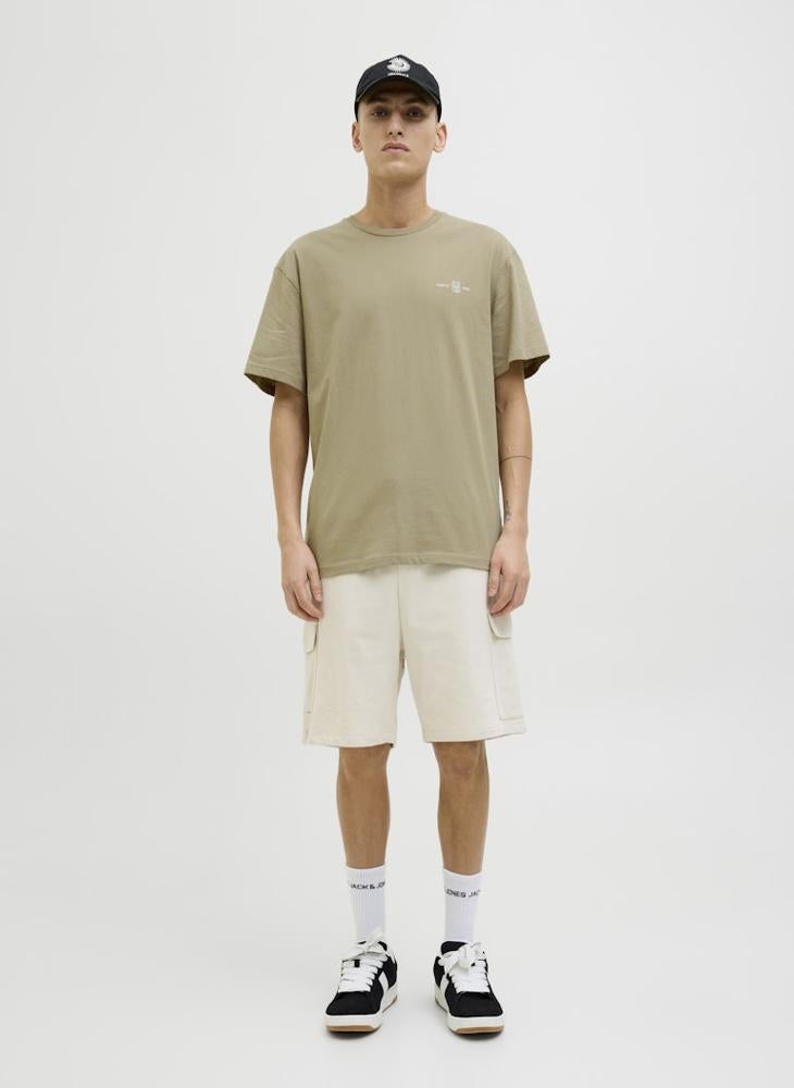 Jjjayce Chest Print Crew Neck T-Shirt