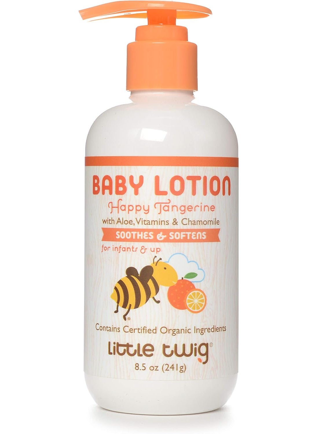 Little Twig Baby Lotion Natural Plant Derived Formula Tangerine 85 fl oz