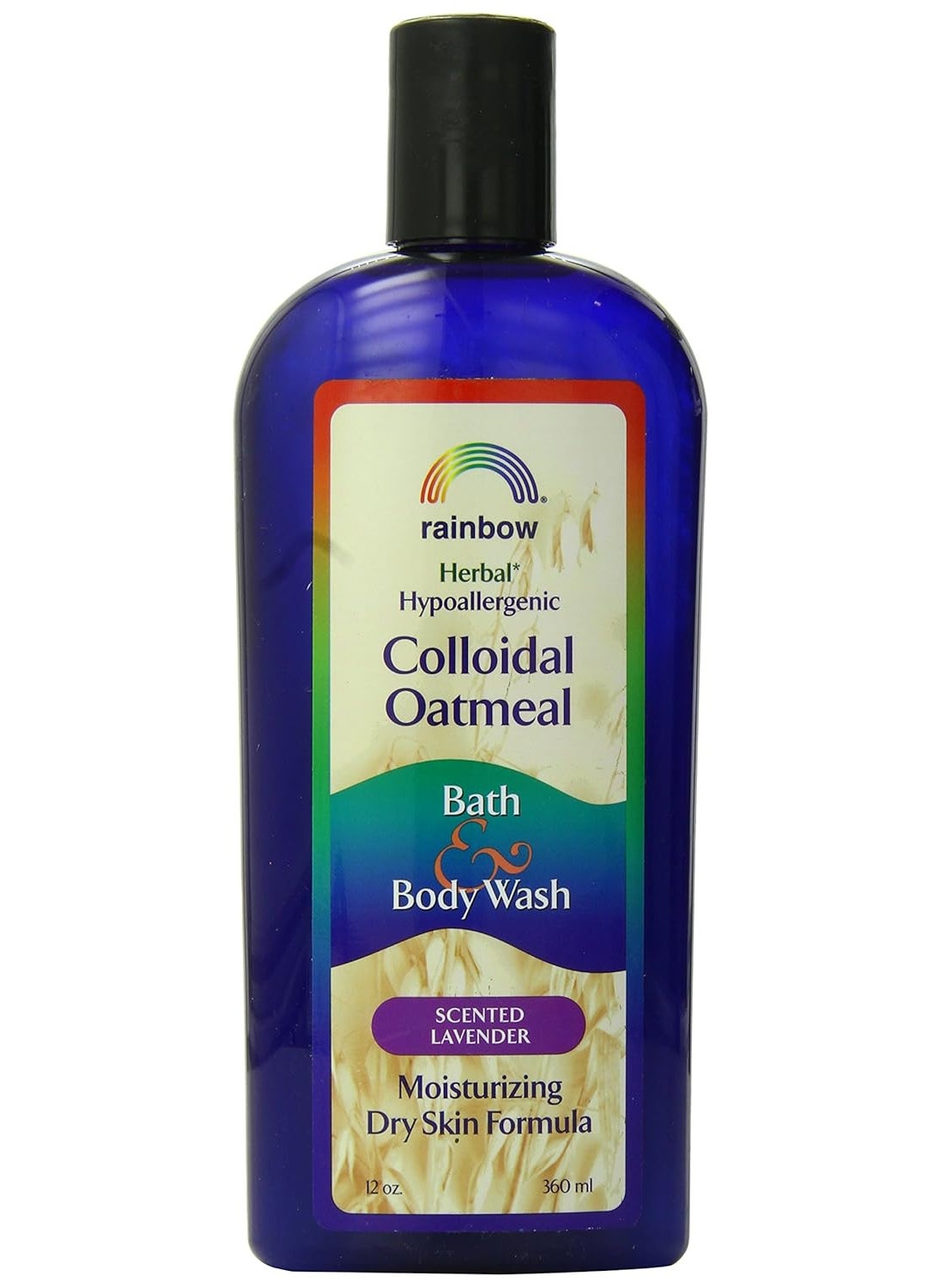 Rainbow Research Colloidal Oatmeal Bath  Body Wash Lavender Scent  12 Oz