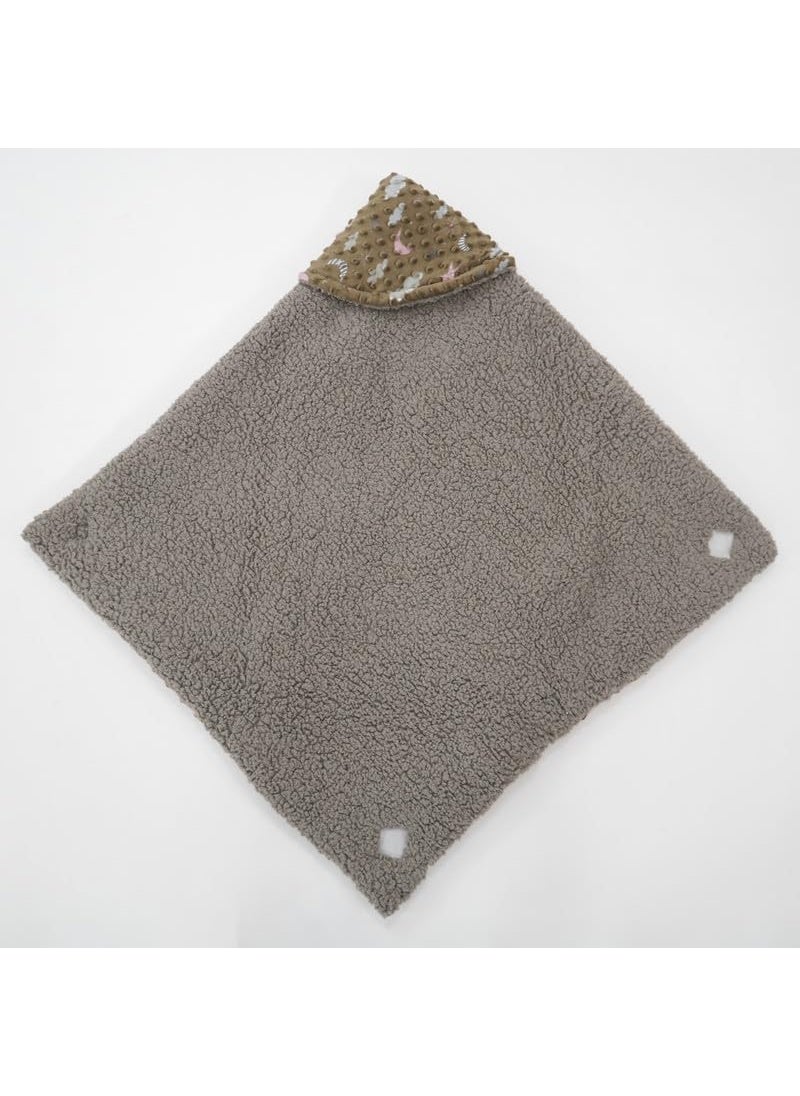 Florida All Season Hooded Baby Blanket Swaddler Wrapper Flannel Soft and Comfortable for New Born Baby Girls and Boys-Wrap Brown