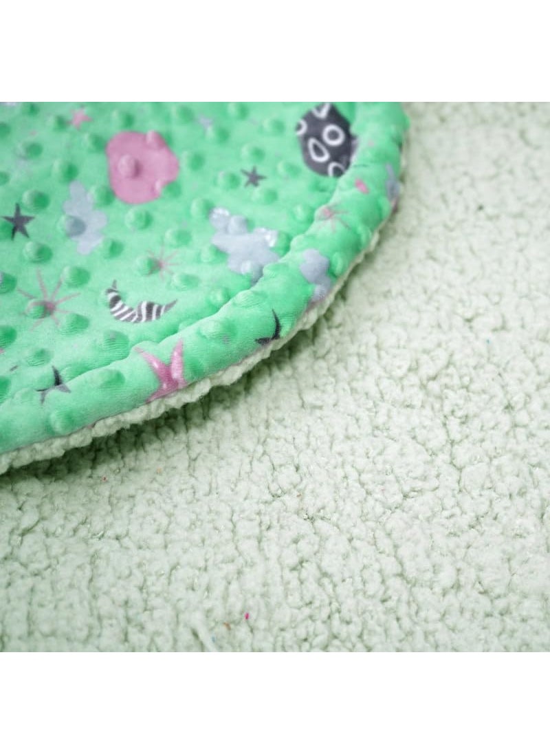 Florida All Season Hooded Baby Blanket Swaddler Wrapper Flannel Soft and Comfortable for New Born Baby Girls and Boys-Wrap Sea Green