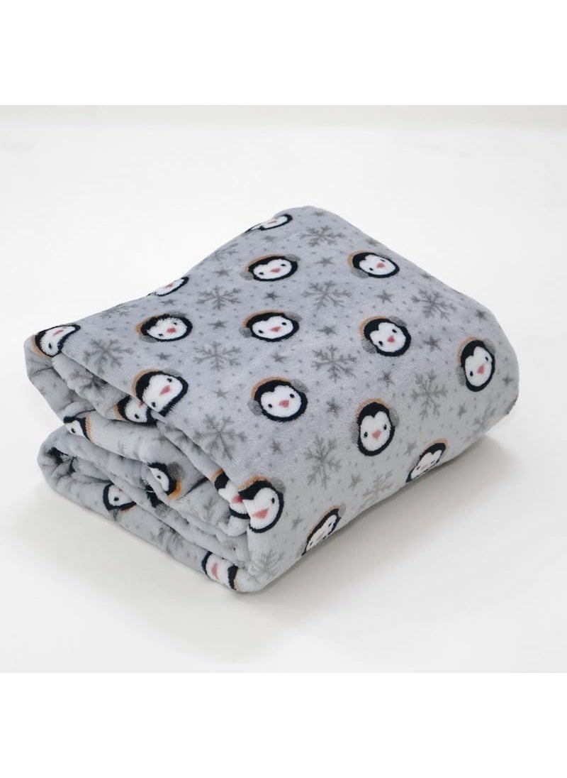 Florida All Season AC Baby Blanket Swaddler Wrapper Flannel Soft and Comfortable for 0-5 Years Baby Girls and Boys with Monkey Print-Monkey Grey