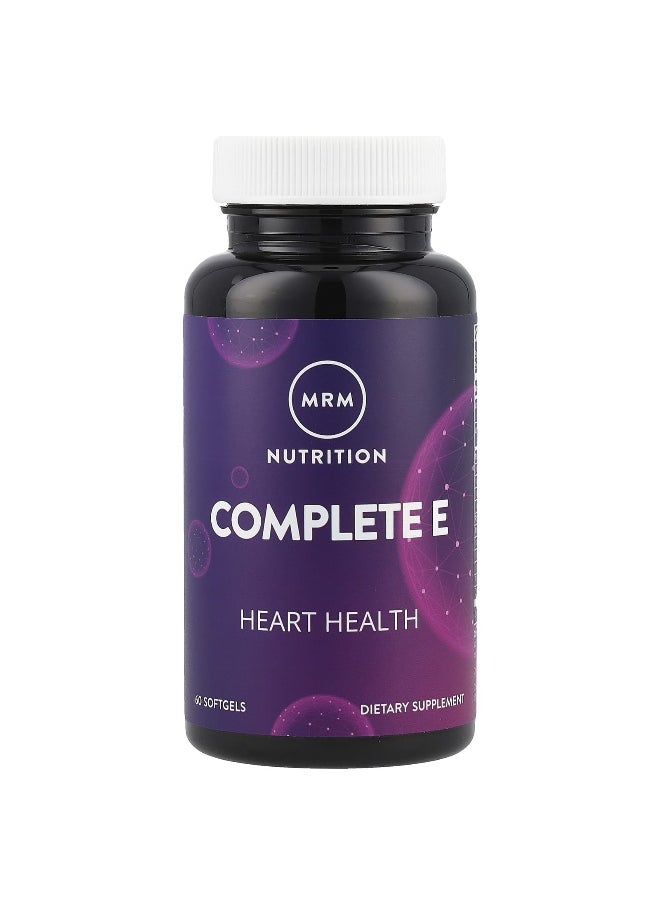 MRM Nutrition, Complete E, 60 Softgels