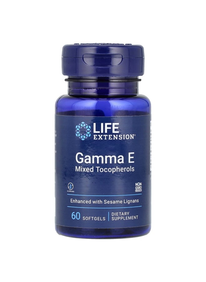 Life Extension, Gamma E Mixed Tocopherols, 60 Softgels