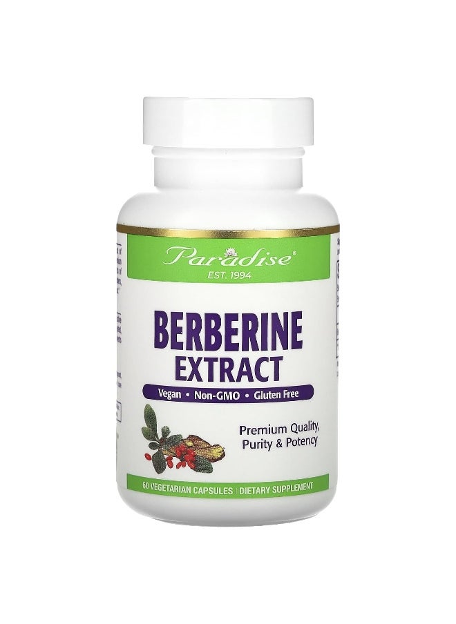 Paradise Herbs, Berberine Extract, 500 mg, 60 Vegetarian Capsules
