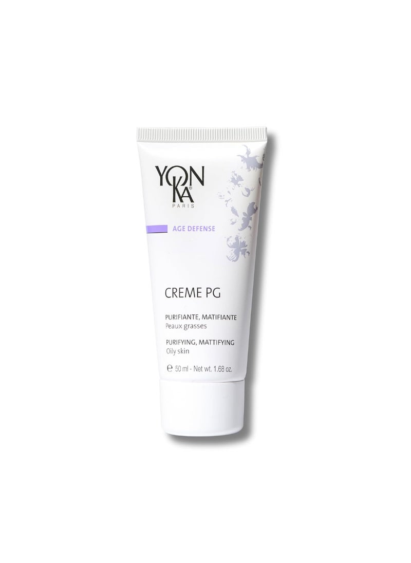 YonKa Creme PG Creme 50ml Mattifying Protective Cream for Oily Skin AntiAging Balancing Treatment for Shine and Redness ParabenFree
