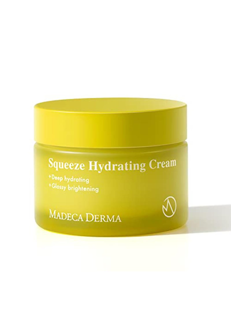Madeca DERMA Squeeze Hydrating Facial Cream  Hydration  Brightening with Prickly Pear Cactus Carica Papaya and Centella Asiatica Korean Skincare for Moisturizing  Skin Repair 169 fl oz