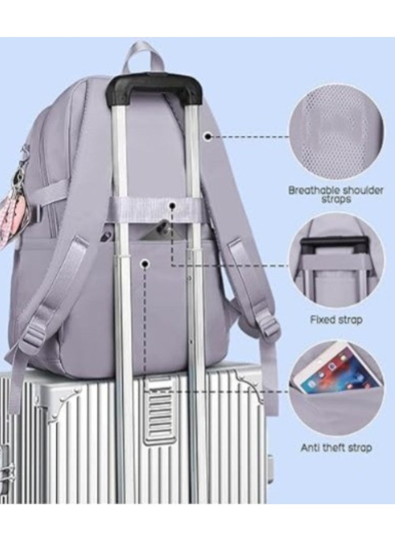 Trendy Grey School Backpack for Kids