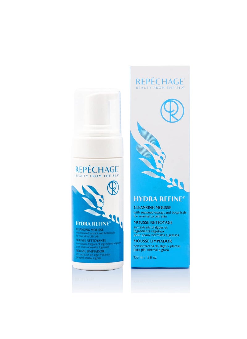 Repechage Hydra Refine Foaming Cleanser For Normal to Oily Skin  Purifying Face Wash with Seaweed Astringent Lemongrass and Citric Acid pH Balancing Helps Unclog Pores and Minimize Oil 5 fl oz