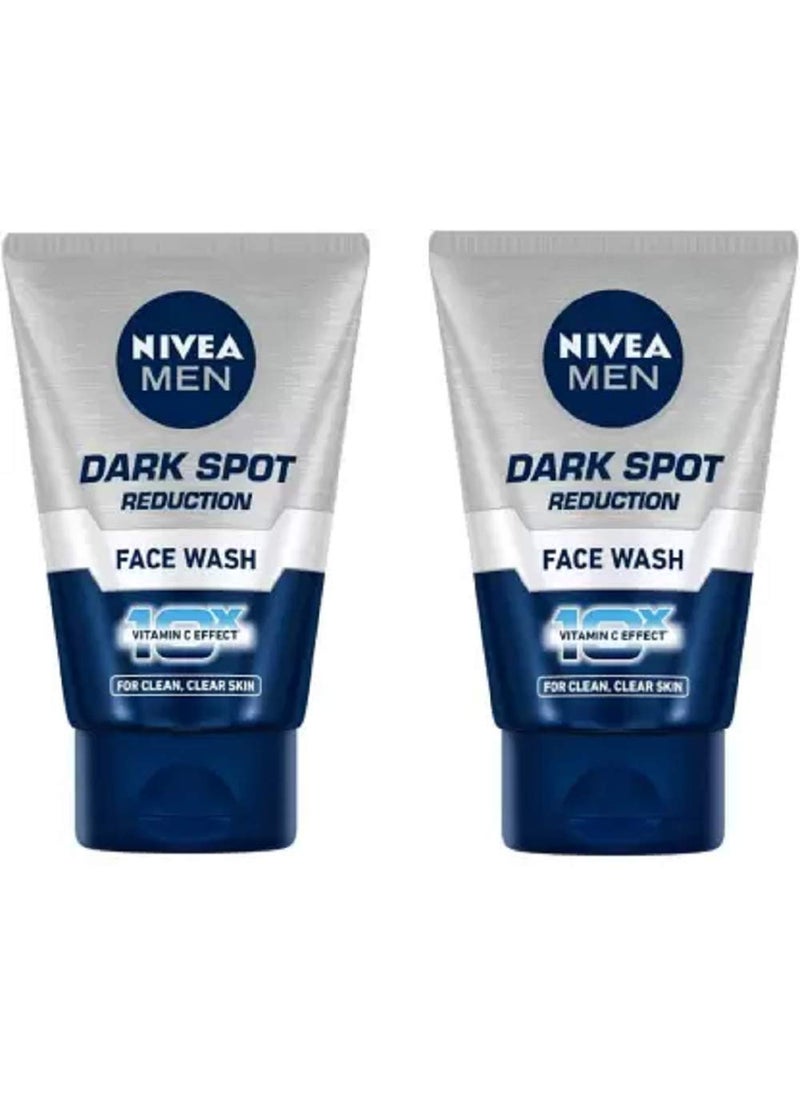 Nivea For Men Advanced Whitening Dark Spot Reduction Face Wash 100ml Pack Of 2