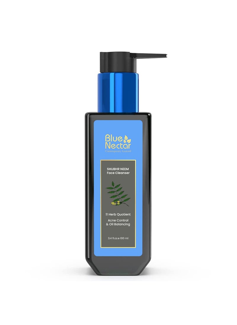 Blue Nectar Vitamin C Face Wash for Women and Men  Anti Acne Face Wash with Neem  Honey 11 Herbs 338 Fl oz