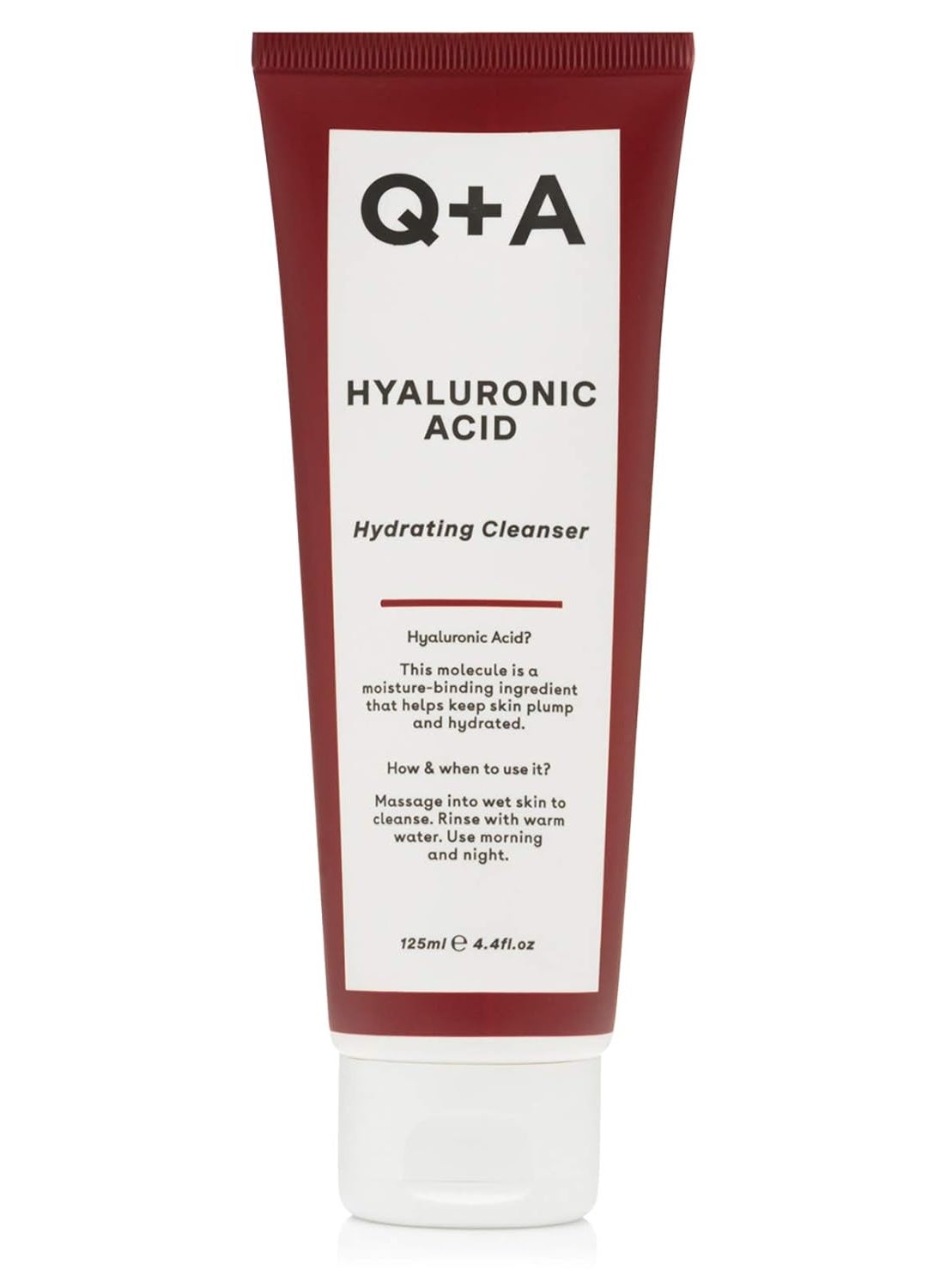QA Hyaluronic Acid Hydrating Cleanser uses Gentle and Smoothing Cleansing Agents which only Boost your Skins Moisturisation 44 FlOz