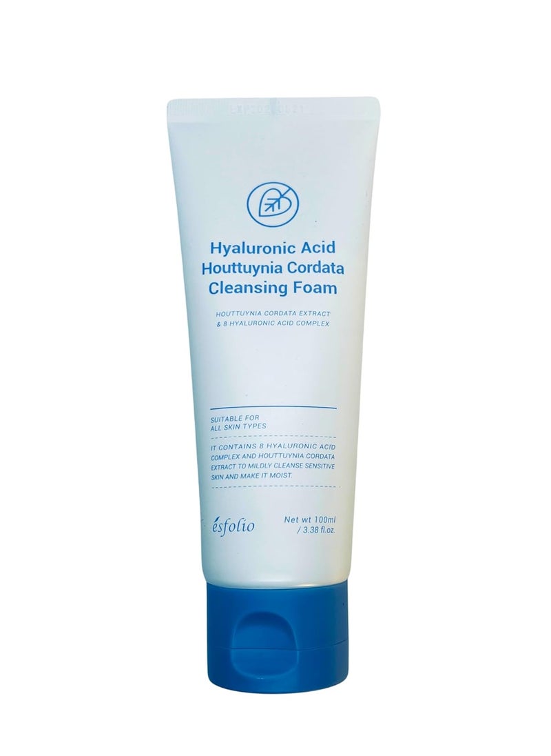 esfolio Hyaluronic Acid Houttuynia Cordata Cleansing Foam