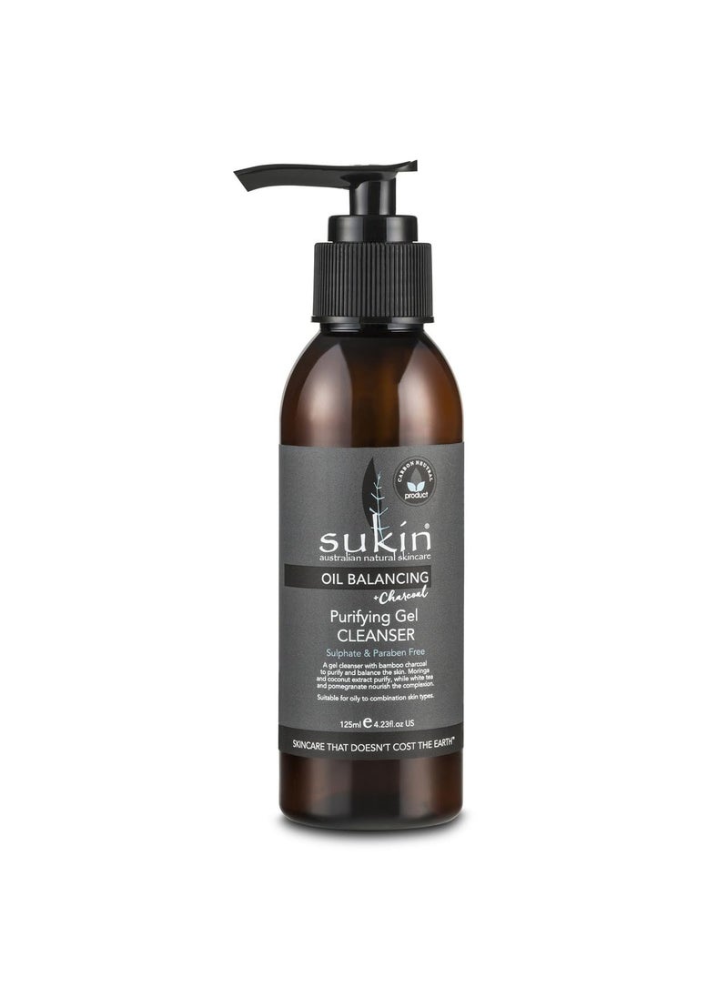 SUKIN Oil Balancing Charcoal Gel Cleanser 125 ML