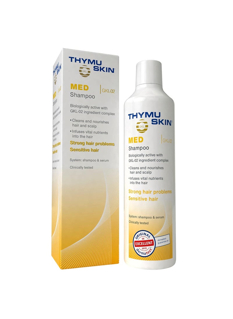 Thymuskin Med Shampoo  Advanced Hair Peptide Shampoo for Hair Growth  Density  Hair Care Solution with MultiPeptide Formula  Hydrating Shampoo for Scalp Health