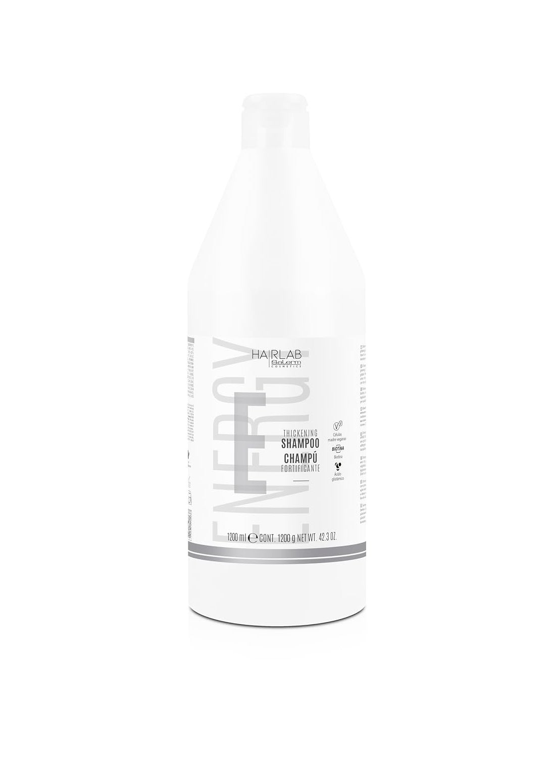 Salerm  Fortifying Shampoo  Energy Hair Lab Thickening Shampoo  1200 ml  Strengthens Thin and Weakened Hair  with Ginseng Biotin and Vitamins  Global Action